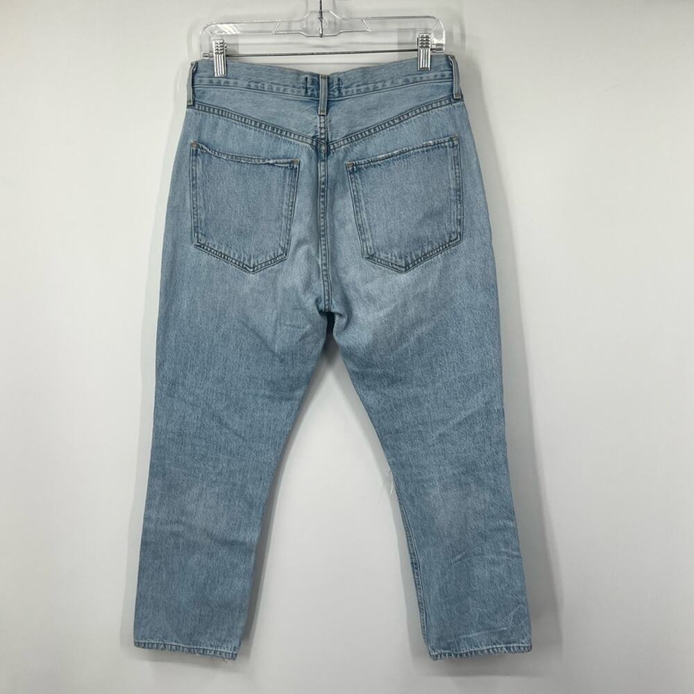 AGOLDE Riley High Rise Straight Crop Jeans Button Fly - Picture 7 of 9